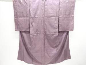 アンティーク　手織り紬　三つ紋時代衣装着物